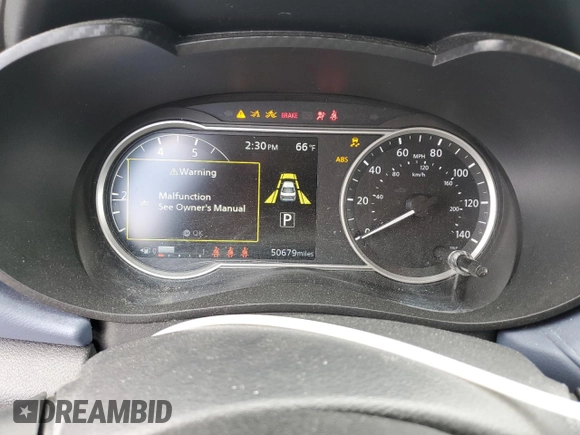 2023 Nissan Versa SV with VIN 3N1CN8EV3PL821868, listed as a Copart auction lot 56916735 with 50,679 mi miles and Salvage title. Bid and sale history available at DreamBid. Image 9.