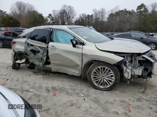 2020 Lexus RX with VIN 2T2JGMDA3LC047927, listed as a Copart auction lot 45787155 with 27,806 mi miles and Salvage Title. Bid and sale history available at carsss.com. Image 4.
