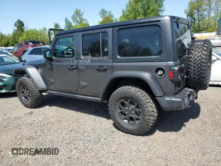2024 Jeep Wrangler Willys with VIN 1C4PJXDG2RW300449, listed as a Copart auction lot 54367845 with 345 mi miles and Salvage title. Bid and sale history available at DreamBid. Image 2.