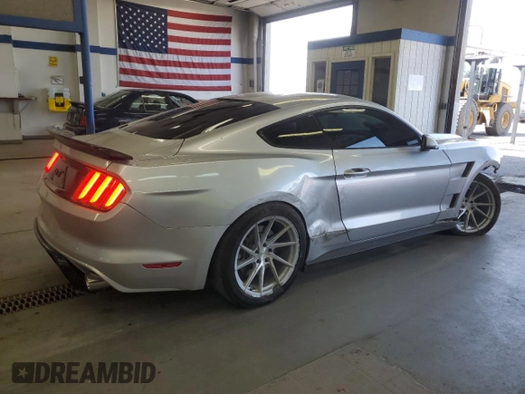 2016 Ford Mustang GT with VIN 1FA6P8CF6G5211971, listed as a Copart auction lot 55161425 with Not provided miles and Salvage title. Bid and sale history available at DreamBid. Image 3.