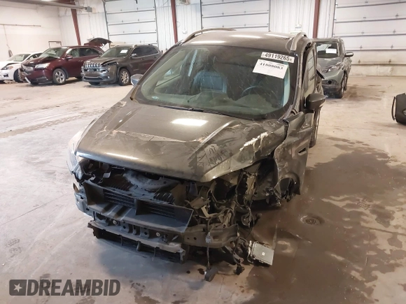 2017 Ford Escape Titanium with VIN 1FMCU9JD7HUE46427, listed as a IAAI auction lot 41808083 with 55,201 mi miles. Bid and sale history available at carsss.com. Image 6.