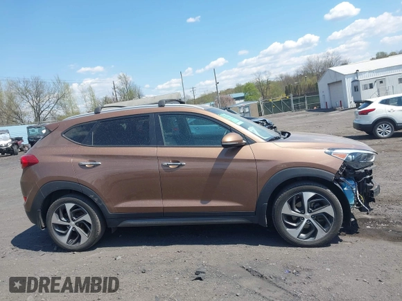 2016 Hyundai Tucson Eco with VIN KM8J3CA26GU207956, listed as a IAAI auction lot 42093540 with 87,380 mi miles. Bid and sale history available at carsss.com. Image 13.