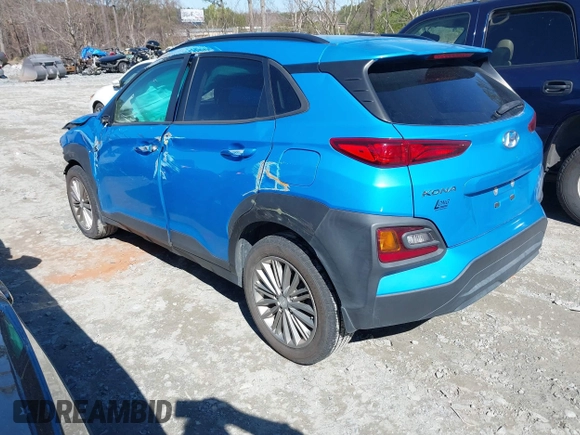 2018 Hyundai Kona SEL with VIN KM8K22AAXJU186643, listed as a IAAI auction lot 41739301 with 89,455 mi miles. Bid and sale history available at carsss.com. Image 3.