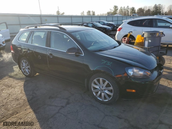 2014 Volkswagen Jetta SportWagen S with VIN 3VWPP7AJ9EM611480, listed as a Copart auction lot 51110355 with 126,686 mi miles and Salvage Title. Bid and sale history available at carsss.com. Image 4.