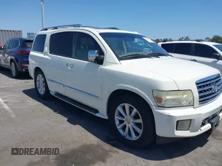 2010 Infiniti QX56 with VIN 5N3ZA0ND3AN907056, listed as a IAAI auction lot 42520867 with 156,880 mi miles and . Bid and sale history available at DreamBid. Image 1.