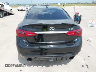 2019 Infiniti Q50 3.0t Signature Edition with VIN JN1EV7AP6KM513666, listed as a IAAI auction lot 42147392 with 99,798 mi miles. Bid and sale history available at carsss.com. Image 16.