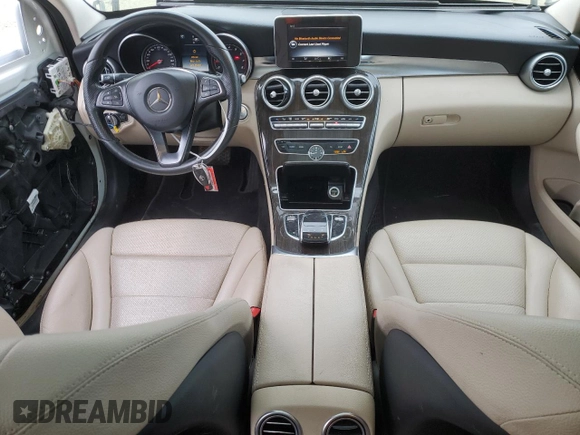 2015 Mercedes-Benz C 300 with VIN 55SWF4JB6FU056193, listed as a Copart auction lot 49263785 with 112,095 mi miles and Salvage Title. Bid and sale history available at DreamBid. Image 8.