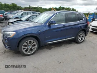 2016 BMW X3 xDrive28i z VIN 5UXWX9C50G0D65775, wystawiony jako Copart lot #58300235 z przebiegiem 186 025 mil mil oraz Tytuł czysty. Historia ofert i sprzedaży dostępna na DreamBid. Obrazek 1.
