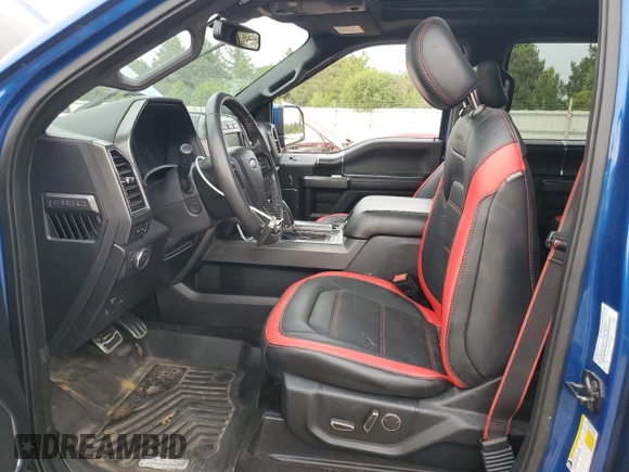 2018 Ford F-150 XL with VIN 1FTEW1EGXJFE00890, listed as a Copart auction lot 58517035 with Not provided miles and Salvage title. Bid and sale history available at DreamBid. Image 7.