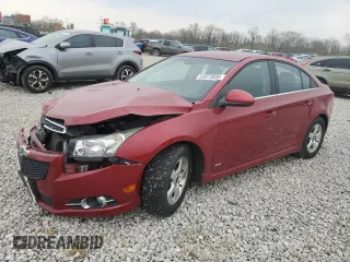 2012 Chevrolet Cruze LT w/1LT with VIN 1G1PL5SC6C7206678, listed as a Copart auction lot 53073835 with 199,724 mi miles and Salvage Title. Bid and sale history available at carsss.com. Image 1.