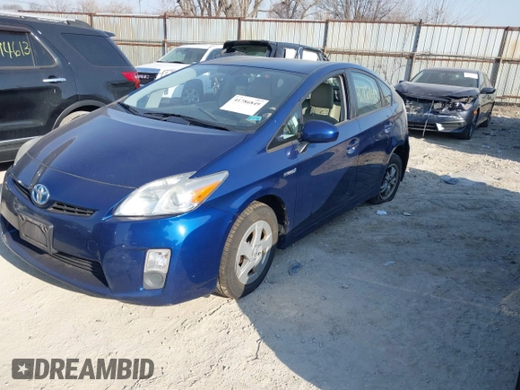 2010 Toyota Prius II with VIN JTDKN3DU8A0001441, listed as a IAAI auction lot 41786849 with 181,493 mi miles and . Bid and sale history available at carsss.com. Image 2.