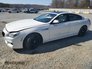 2014 BMW 6 Series 650i with VIN WBA6B2C58ED129575, listed as a Copart auction lot 48711525 with 78,681 mi miles and Salvage Title. Bid and sale history available at carsss.com. Image 1.