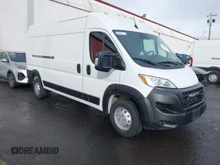 2023 Ram ProMaster Cargo with VIN 3C6LRVDG4PE535283, listed as a IAAI auction lot 41648357 with 44,253 mi miles. Bid and sale history available at carsss.com. Image 1.