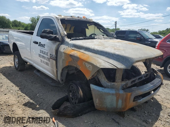 2016 Ram 2500 Tradesman with VIN 3C6LR5AT4FG592216, listed as a Copart auction lot 60850054 with 0 mi miles and Salvage Title. Bid and sale history available at carsss.com. Image 4.