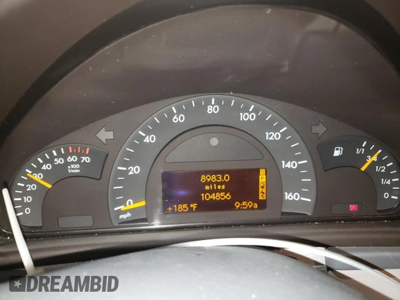 2003 Mercedes-Benz C 240 z VIN WDBRF81J63F356884, wystawiony jako Copart lot #63701705 z przebiegiem 104 856 mil mil oraz Szkoda całkowita • Salvage title. Historia ofert i sprzedaży dostępna na DreamBid. Obrazek 9.