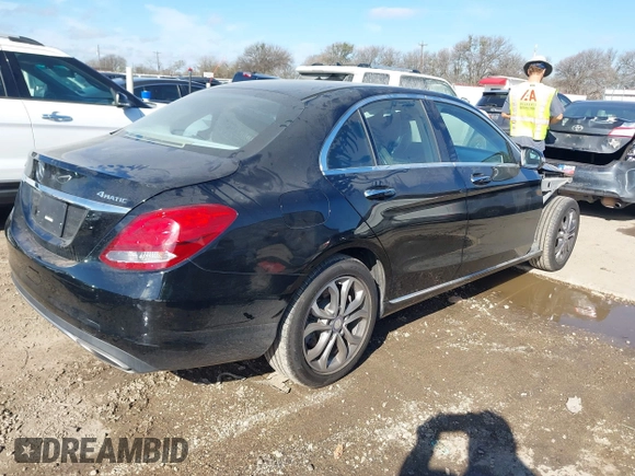 2017 Mercedes-Benz C 300 with VIN 55SWF4KB5HU208708, listed as a IAAI auction lot 41626360 with 89,299 mi miles and . Bid and sale history available at carsss.com. Image 4.