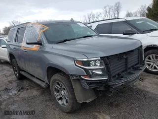 2018 Chevrolet Tahoe LT with VIN 1GNSKBKC4JR183090, listed as a IAAI auction lot 41427881 with 114,031 mi miles. Bid and sale history available at carsss.com. Image 1.