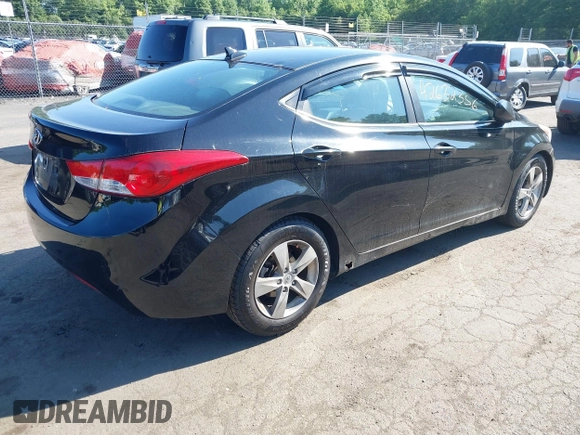 2012 Hyundai Elantra Limited with VIN KMHDH4AE8CU183099, listed as a IAAI auction lot 42632356 with 182,110 mi miles and . Bid and sale history available at DreamBid. Image 4.