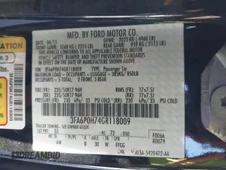 2016 Ford Fusion SE с VIN 3FA6P0H74GR118009, выставлен на аукционе IAAI как лот 41881070 с пробегом 115 355 миль миль и . История ставок и продаж доступна на DreamBid. Изображение 9.