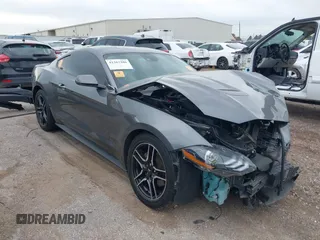 2021 Ford Mustang EcoBoost with VIN 1FA6P8TH1M5146735, listed as a IAAI auction lot 41367286 with 1 mi miles. Bid and sale history available at carsss.com. Image 1.