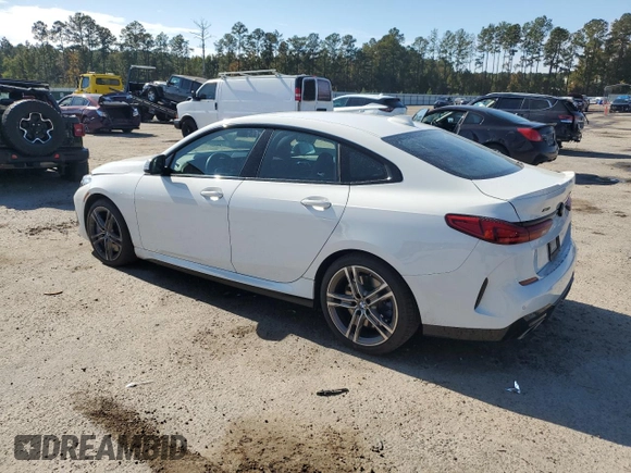 2020 BMW 2 Series M235i xDrive with VIN WBA13AL07L7F58999, listed as a Copart auction lot 77858084 with 19,833 mi miles and Salvage Title. Bid and sale history available at carsss.com. Image 2.
