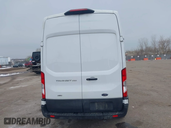 2023 Ford Transit Cargo with VIN 1FTBR2X87PKA51211, listed as a IAAI auction lot 41631315 with 42,688 mi miles and . Bid and sale history available at DreamBid. Image 16.