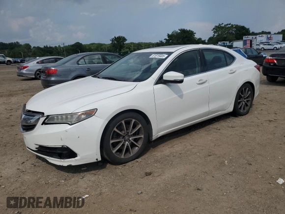 2015 Acura TLX V6 z VIN 19UUB2F36FA002039, wystawiony jako Copart lot #61819485 z przebiegiem Nie podano mil oraz Szkoda całkowita • Salvage title. Historia ofert i sprzedaży dostępna na DreamBid. Obrazek 1.