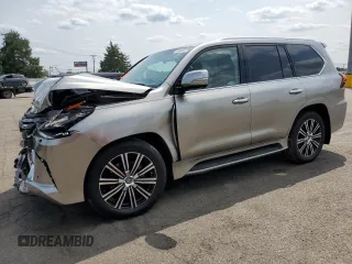 2019 Lexus LX 570 with VIN JTJHY7AX2K4297992, listed as a Copart auction lot 60508135 with 32,382 mi miles and Salvage title. Bid and sale history available at DreamBid. Image 1.