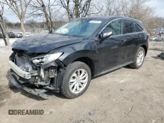 2016 Acura RDX Tech Pkg with VIN 5J8TB4H54GL019515, listed as a Copart auction lot 46230125 with 172,580 mi miles and Salvage Title. Bid and sale history available at carsss.com. Image 1.