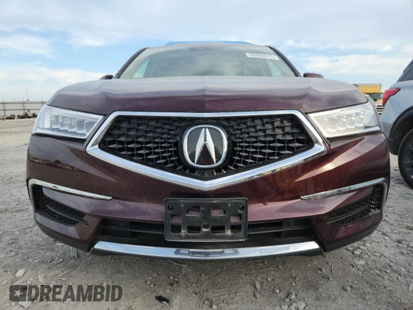 2017 Acura MDX Technology with VIN 5FRYD4H58HB011676, listed as a Copart auction lot 60608615 with 65,927 mi miles and Salvage title. Bid and sale history available at DreamBid. Image 5.