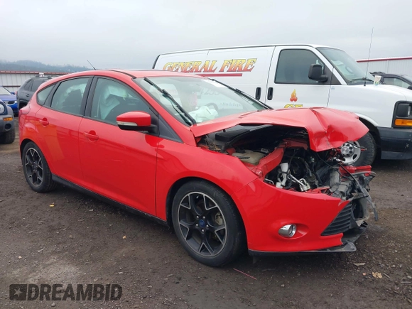 2014 Ford Focus SE with VIN 1FADP3K29EL111106, listed as a IAAI auction lot 41070212 with 72,730 mi miles. Bid and sale history available at carsss.com. Image 1.
