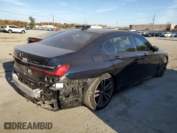 2020 BMW 7 Series 740i xDrive с VIN WBA7T4C07LGF97359, выставлен на аукционе Copart как лот 76987604 с пробегом Не указан миль и Списание • Salvage title. История ставок и продаж доступна на DreamBid. Изображение 3.