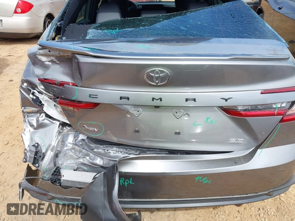 2025 Toyota Camry LE with VIN 4T1DAACK6SU510894, listed as a IAAI auction lot 42048585 with 12,601 mi miles and . Bid and sale history available at DreamBid. Image 6.