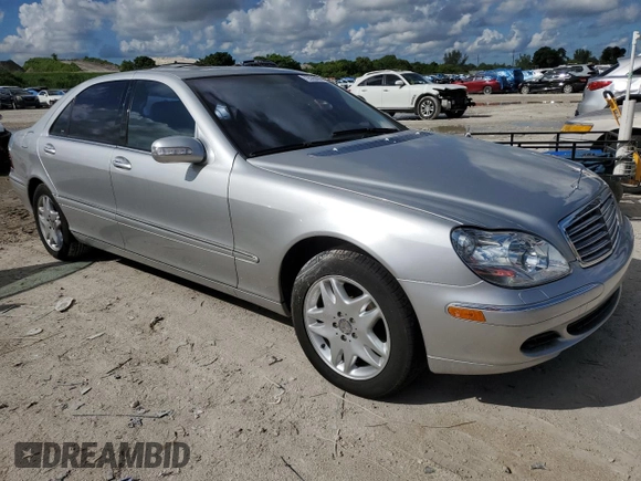2003 Mercedes-Benz S-Class 4.3L with VIN WDBNG70J23A339178, listed as a Copart auction lot 72535094 with 0 mi miles and Salvage Title. Bid and sale history available at carsss.com. Image 4.