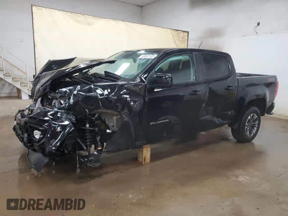 2021 Chevrolet Colorado 4WD Z71 with VIN 1GCGTDEN8M1158037, listed as a Copart auction lot 53803135 with 51,079 mi miles and Non repairable. Bid and sale history available at DreamBid. Image 1.