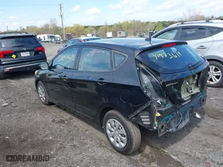 2014 Hyundai Accent GS with VIN KMHCT5AE3EU193249, listed as a IAAI auction lot 41973614 with 136,655 mi miles. Bid and sale history available at carsss.com. Image 3.