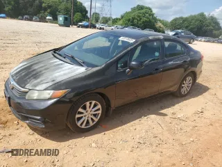 2012 Honda Civic EX with VIN 2HGFB2F83CH545012, listed as a Copart auction lot 54918605 with 229,970 mi miles and Salvage Title. Bid and sale history available at DreamBid. Image 1.