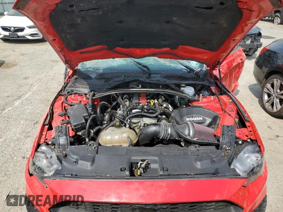 2018 Ford Mustang EcoBoost с VIN 1FA6P8TH4J5185282, выставлен на аукционе Copart как лот 59387205 с пробегом 83 397 миль миль и Списание • Salvage title. История ставок и продаж доступна на DreamBid. Изображение 11.