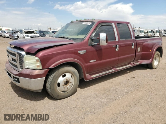 2005 Ford F-350 XL z VIN 1FTWW32P35ED08827, wystawiony jako Copart lot #56028555 z przebiegiem 198 768 mil mil oraz Czysty tytuł • Clean title. Historia ofert i sprzedaży dostępna na DreamBid. Obrazek 1.