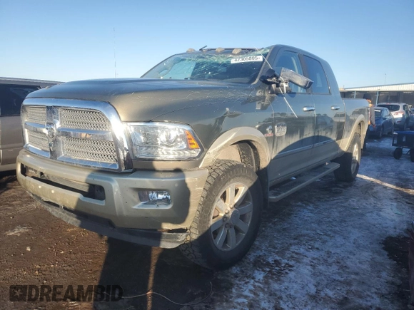 2015 Ram 2500 Longhorn with VIN 3C6UR5PL4FG587691, listed as a Copart auction lot 42305805 with 105,653 mi miles and Salvage title. Bid and sale history available at DreamBid. Image 1.