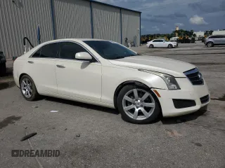 2013 Cadillac ATS with VIN 1G6AA5RAXD0176167, listed as a Copart auction lot 63126005 with 124,598 mi miles and Salvage title. Bid and sale history available at DreamBid. Image 4.