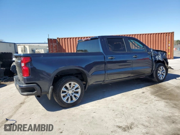 2020 Chevrolet Silverado 1500 Custom with VIN 3GCPWBEK2LG451904, listed as a Copart auction lot 45130395 with 95,767 mi miles and Salvage Title. Bid and sale history available at carsss.com. Image 3.