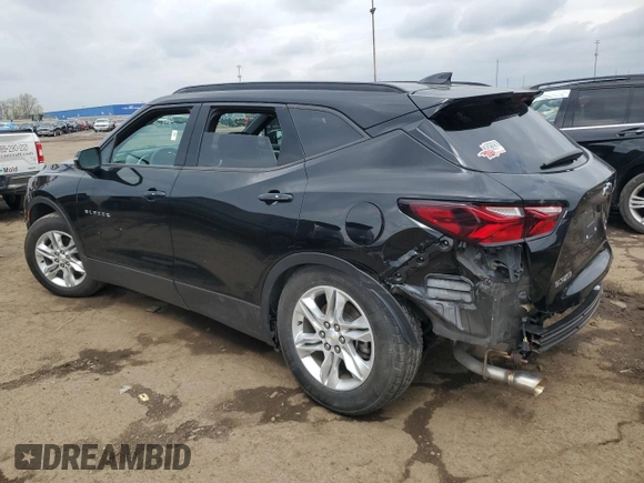 2021 Chevrolet Blazer LT z VIN 3GNKBCRS4MS513704, wystawiony jako Copart lot #55282025 z przebiegiem 56 805 mil mil oraz Nie do naprawy • Non repairable. Historia ofert i sprzedaży dostępna na DreamBid. Obrazek 2.