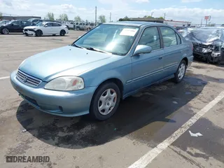 2000 Honda Civic EX with VIN 1HGEJ8641YL042538, listed as a IAAI auction lot 41917496 with 133,999 mi miles. Bid and sale history available at carsss.com. Image 17.