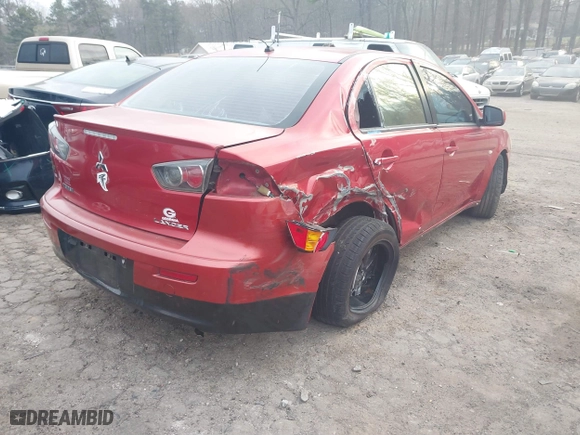 2012 Mitsubishi Lancer ES with VIN JA32U2FUXCU018438, listed as a IAAI auction lot 41772110 with 184,547 mi miles. Bid and sale history available at carsss.com. Image 4.