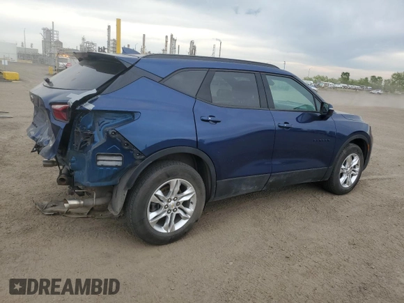 2022 Chevrolet Blazer LT with VIN 3GNKBHR49NS129188, listed as a Copart auction lot 58725365 with 33,163 mi miles and Salvage title. Bid and sale history available at DreamBid. Image 3.