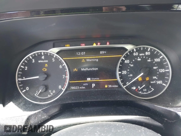 2023 Nissan Pathfinder SL with VIN 5N1DR3CD2PC212118, listed as a IAAI auction lot 42345666 with 78,023 mi miles and . Bid and sale history available at DreamBid. Image 7.