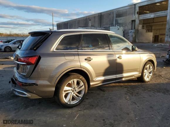 2021 Audi Q7 Premium with VIN WA1AXAF72MD030779, listed as a Copart auction lot 80773073 with 0 mi miles. Bid and sale history available at carsss.com. Image 3.