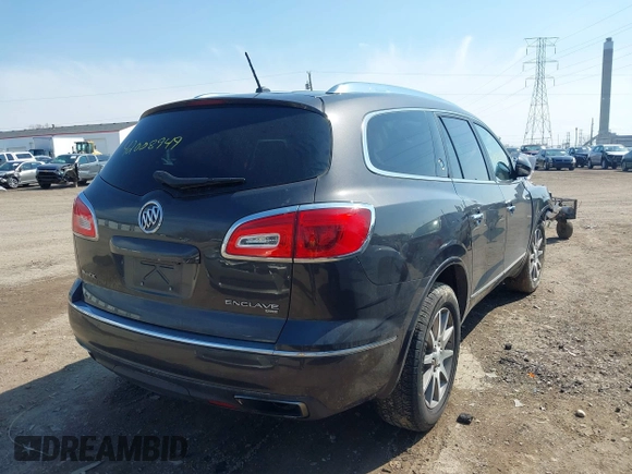 2015 Buick Enclave Leather with VIN 5GAKVBKD7FJ203087, listed as a IAAI auction lot 42008949 with 142,997 mi miles and . Bid and sale history available at carsss.com. Image 4.