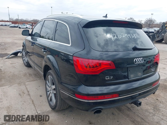2015 Audi Q7 Premium Plus with VIN WA1LGAFE6FD013994, listed as a IAAI auction lot 42029953 with 124,148 mi miles and . Bid and sale history available at DreamBid. Image 3.